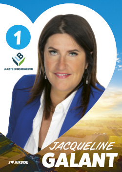 Candidate n°1, Jacqueline Galant, La Liste du Bourgmestre, Jurbise 2024